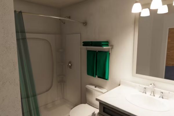 Kenai Adventure Cabins Wet Cabin Bathroom
