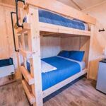 Bunk Beds are in each of the 12 one-room cabins.